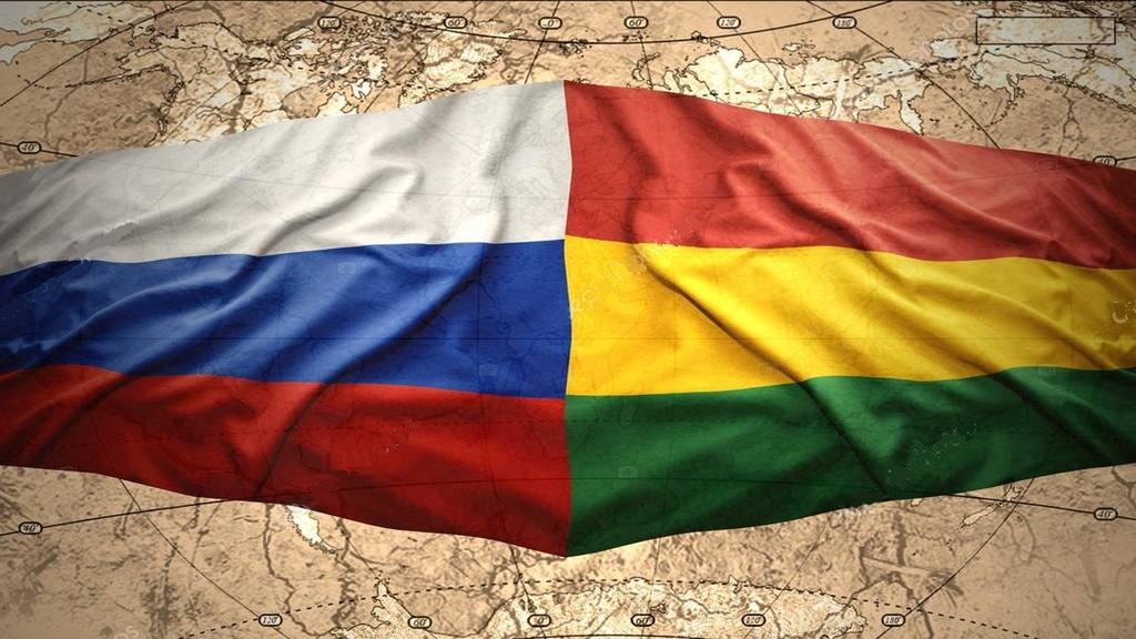 Флаг РФ и Боливия 